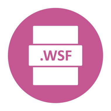 WSF dijital dosyasının vektör çizimi modern simge