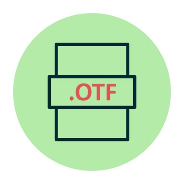 OTF boş, seo modern simgenin vektör çizimi 