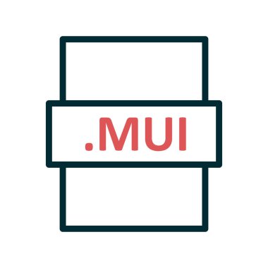 MUI, seo modern simgenin vektör illüstrasyonu 