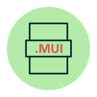 MUI, seo modern simgenin vektör illüstrasyonu 