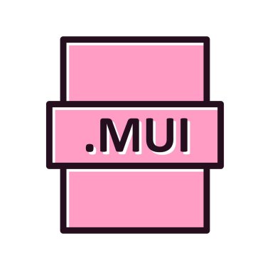 MUI, seo modern simgenin vektör illüstrasyonu 