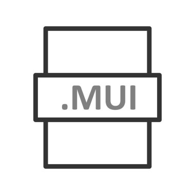 MUI, seo modern simgenin vektör illüstrasyonu 