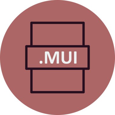 MUI, seo modern simgenin vektör illüstrasyonu 