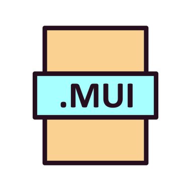 MUI, seo modern simgenin vektör illüstrasyonu 