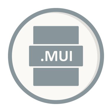 MUI, seo modern simgenin vektör illüstrasyonu 