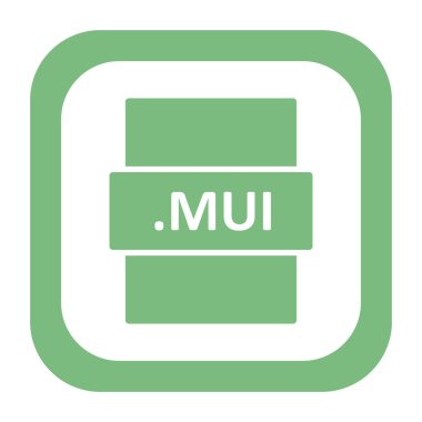 MUI, seo modern simgenin vektör illüstrasyonu 