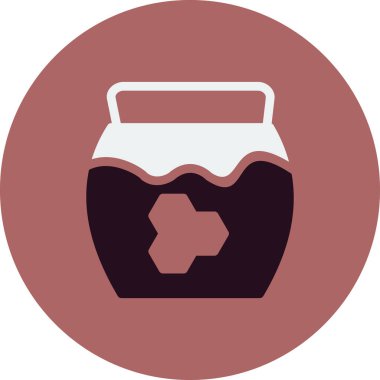 bal kavanozu ikon vektör çizimi