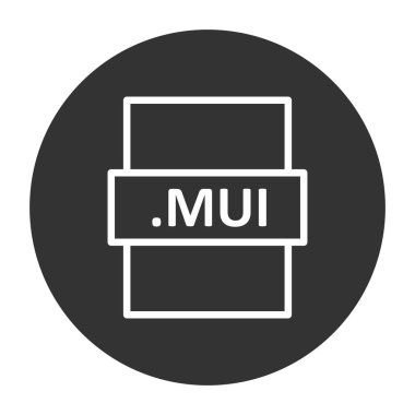 MUI, seo modern simgenin vektör illüstrasyonu 