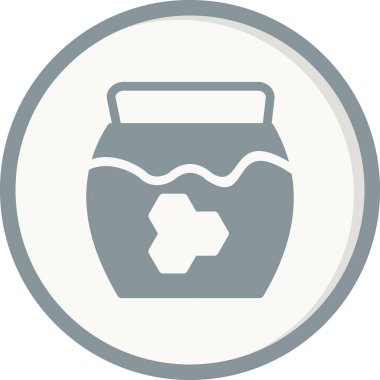 bal kavanozu ikon vektör çizimi