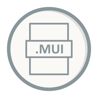 MUI, seo modern simgenin vektör illüstrasyonu 