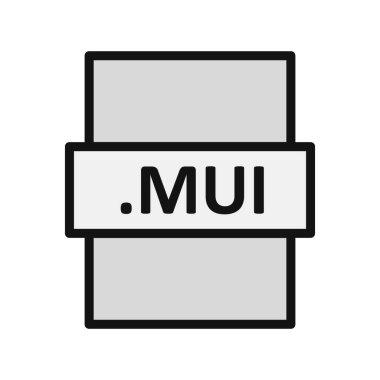 MUI, seo modern simgenin vektör illüstrasyonu 