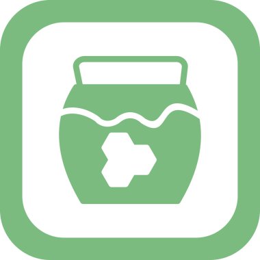 bal kavanozu ikon vektör çizimi