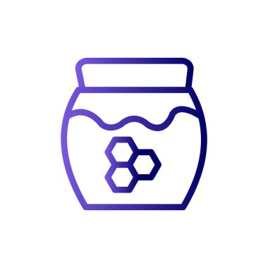 bal kavanozu ikon vektör çizimi