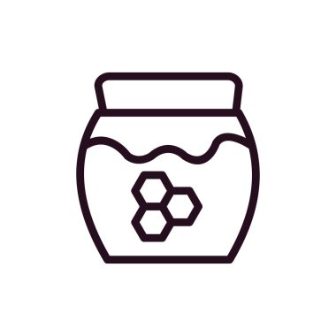 bal kavanozu ikon vektör çizimi