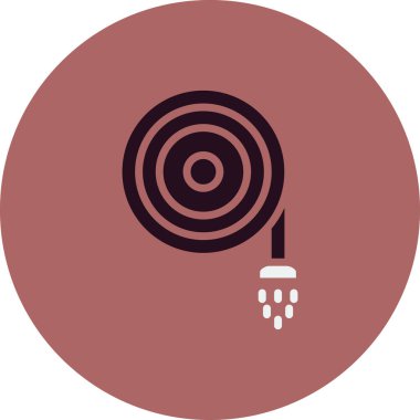 Hortum borusu basit simge, vektör çizimi