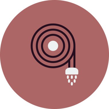 Hortum borusu basit simge, vektör çizimi