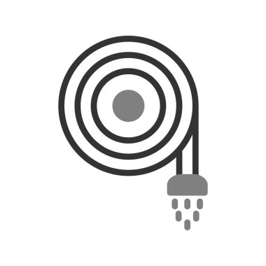 Hortum borusu basit simge, vektör çizimi