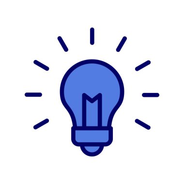 fikir vektör çizimi, ampul işareti