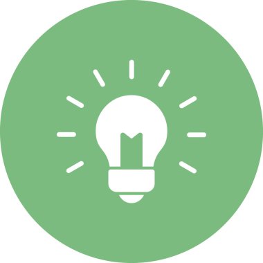 fikir vektör çizimi, ampul işareti