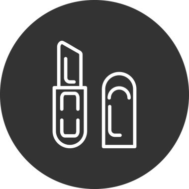 dudak kremi vektör simgesi