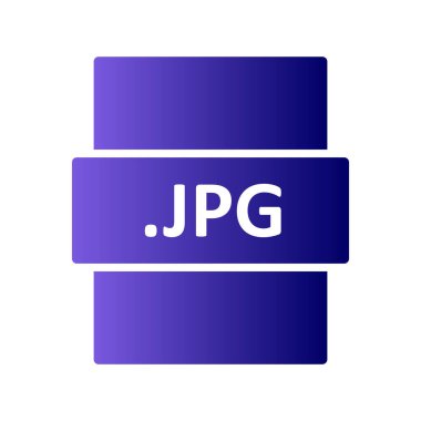 JPG dijital dosyasının vektör çizimi modern simge