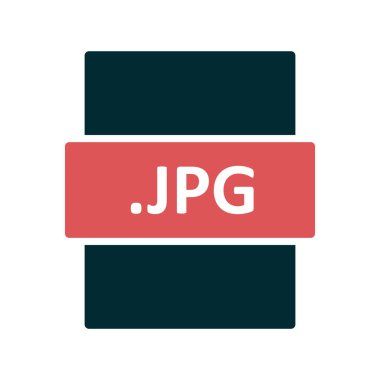 JPG dijital dosyasının vektör çizimi modern simge