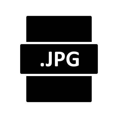 JPG dijital dosyasının vektör çizimi modern simge
