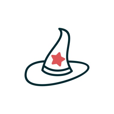  Şapka simgesi vektör illüstrasyonu