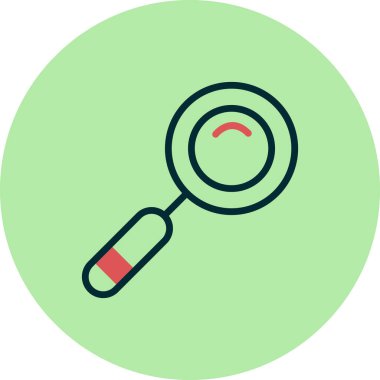 Büyütme cam simgesi, modern vektör illüstrasyon tasarımı.