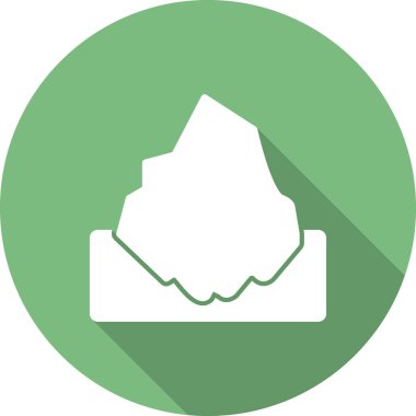 Buzdağı basit simgesi, vektör illüstrasyonu