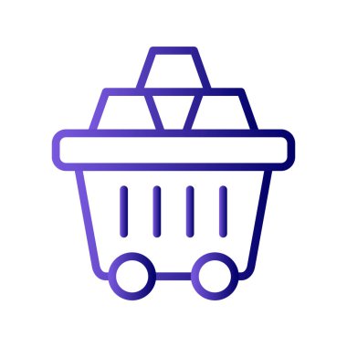 Alışveriş arabası simgesi vektör illüstrasyon grafik tasarımı