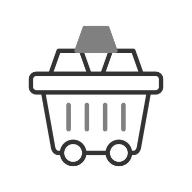 Alışveriş arabası simgesi vektör illüstrasyon grafik tasarımı