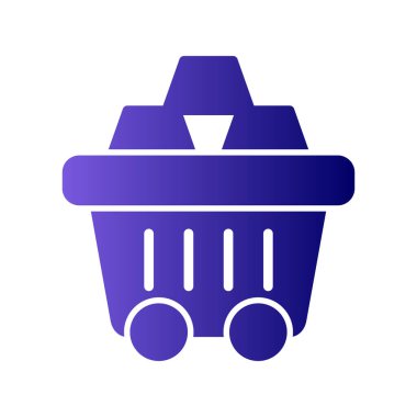 Alışveriş arabası simgesi vektör illüstrasyon grafik tasarımı