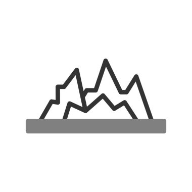 dağlar web simgesi çizimi 