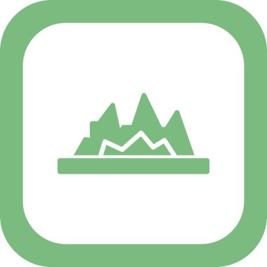 dağlar web simgesi çizimi 