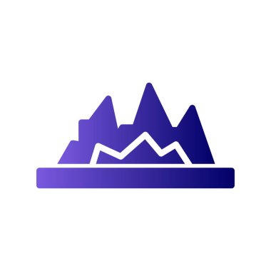 dağlar web simgesi çizimi 