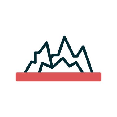 dağlar web simgesi çizimi 