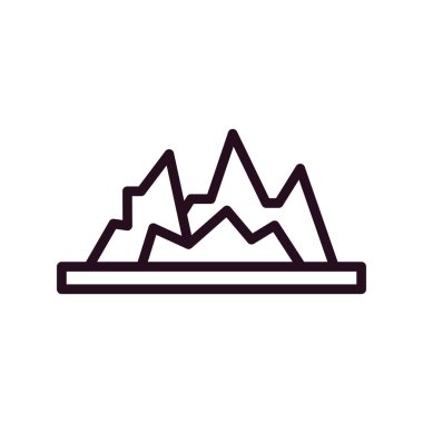 dağlar web simgesi çizimi 