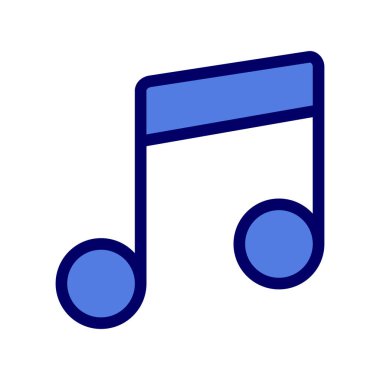 Music Note vector illustrator. Advertising and Media icon glyph style. 