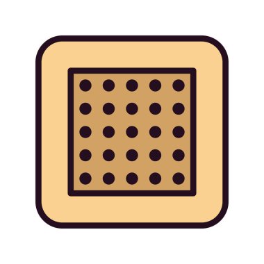 Nikotin Yaması simgesinin vektör çizimi