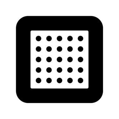 Nikotin Yaması simgesinin vektör çizimi