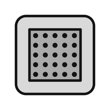 Nikotin Yaması simgesinin vektör çizimi