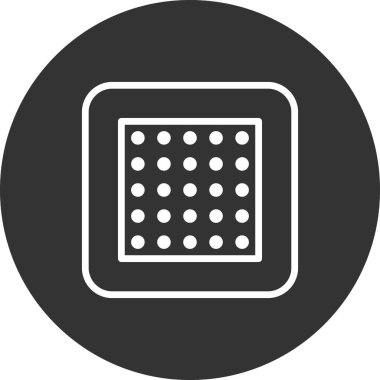 Nikotin Yaması simgesinin vektör çizimi