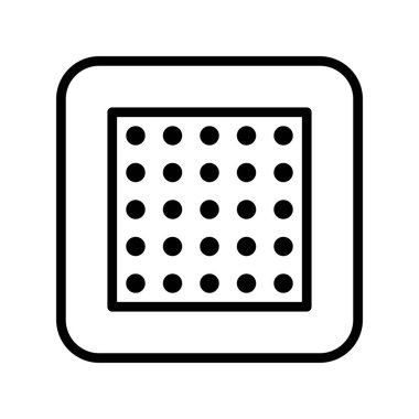 Nikotin Yaması simgesinin vektör çizimi