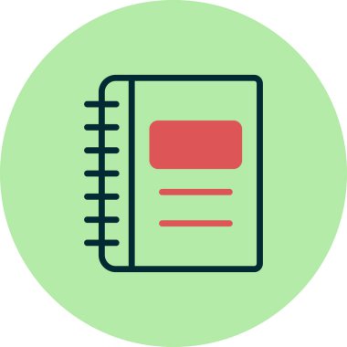 Not defteri simgesi vektör çizim 