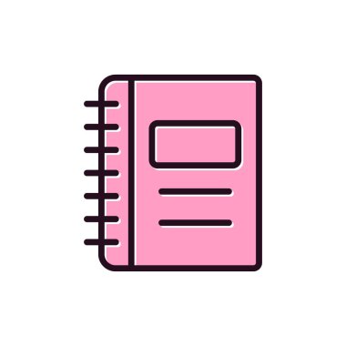 Not defteri simgesi vektör çizim 