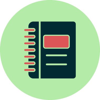 Not defteri simgesi vektör çizim 