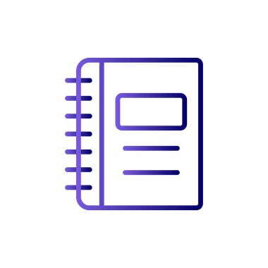 Not defteri simgesi vektör çizim 