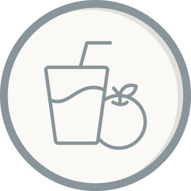 Meyve suyu. Web simgesi basit illüstrasyon 