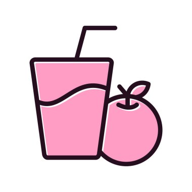 Meyve suyu. Web simgesi basit illüstrasyon 